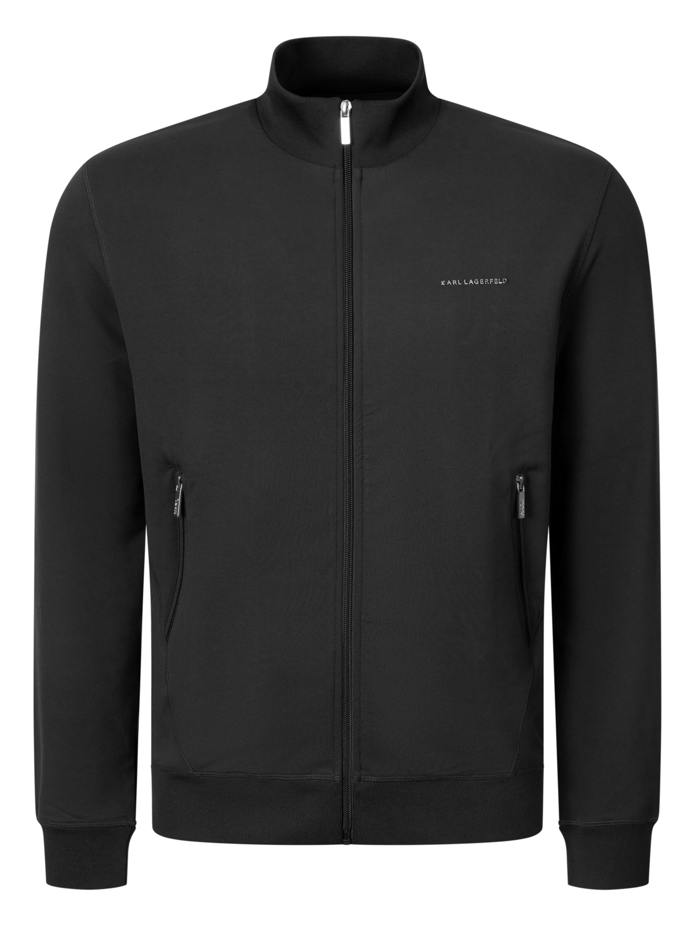 Karl Lagerfeld Sweat jacket '705006' in Black: front