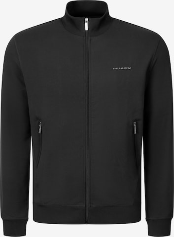 Veste de survêtement '705006' Karl Lagerfeld en noir : devant
