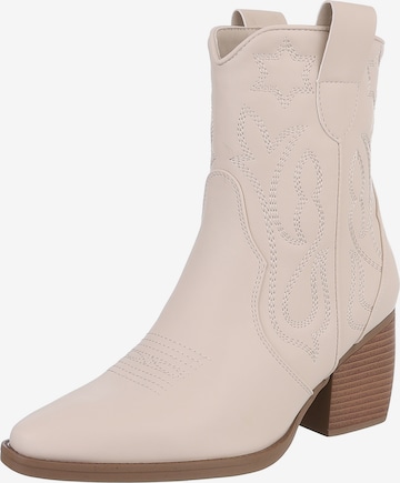Ital-Design Cowboystiefel in Beige: Vorderseite