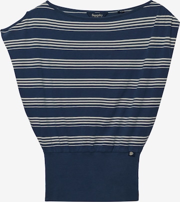 Haut 'Bardot' Superdry & Co en bleu : devant
