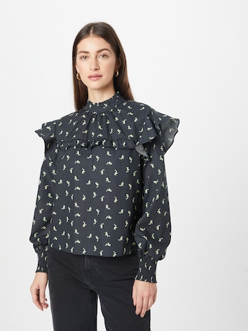 GLAMOROUS Blouse in Zwart: voorkant