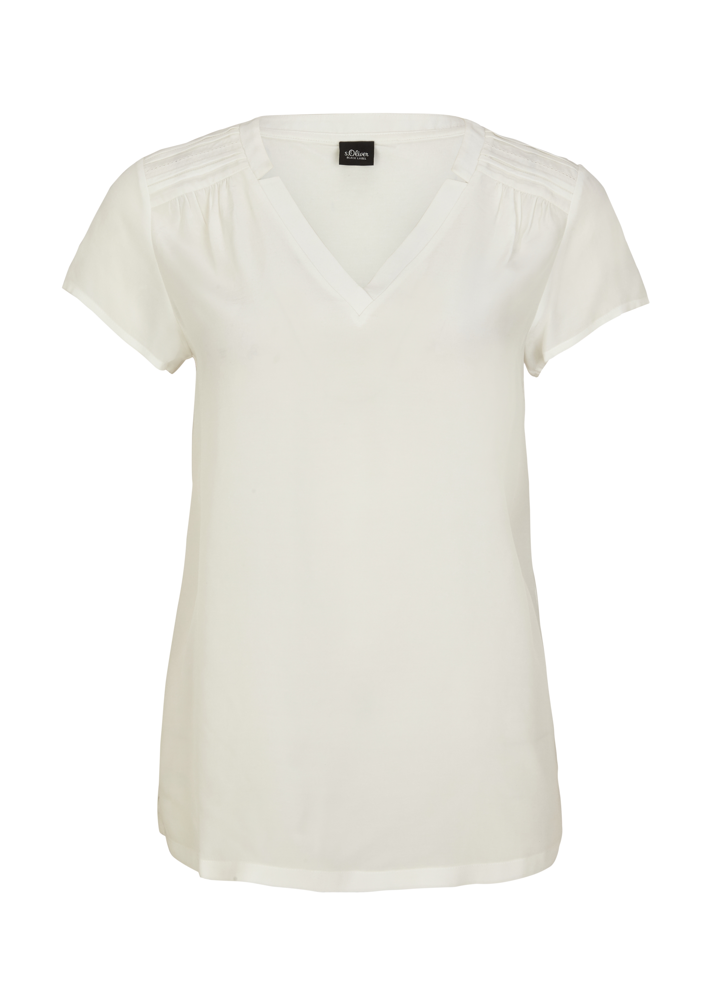 s.Oliver BLACK LABEL Shirt in Weiß 