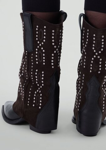 Bottes de cowboy SACHA en noir