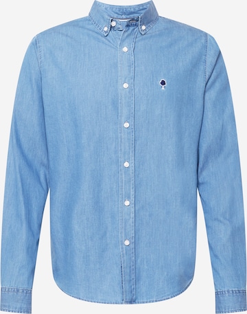 FAGUO Button Up Shirt 'IVOY' in Blue: front