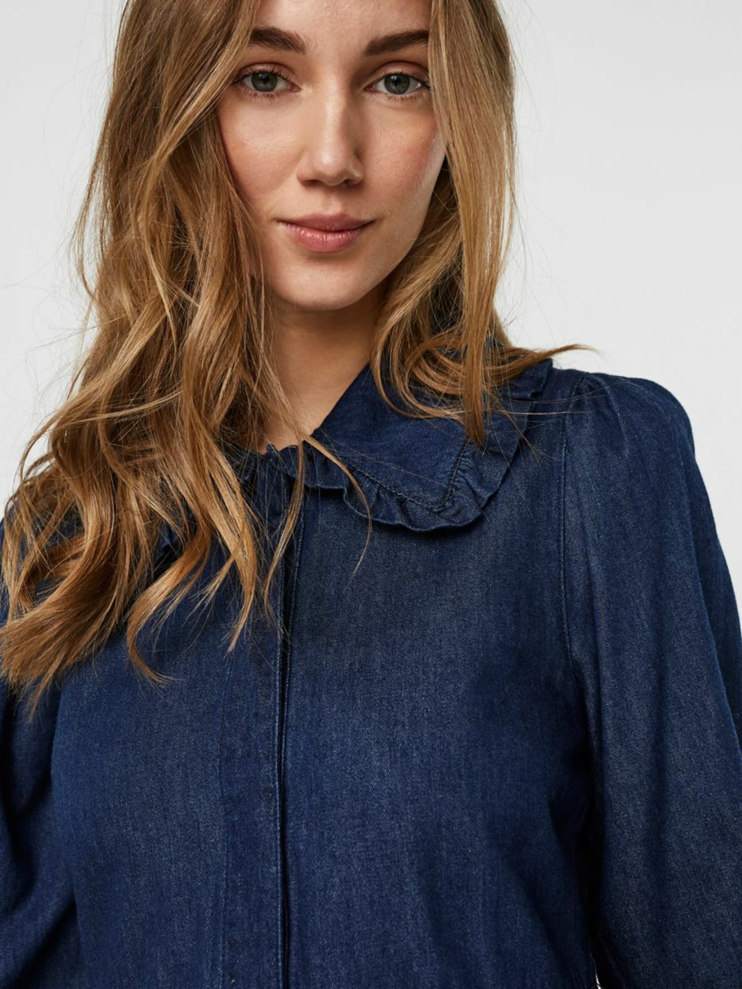 Robes Robe-chemise VERO MODA en Bleu Foncé 