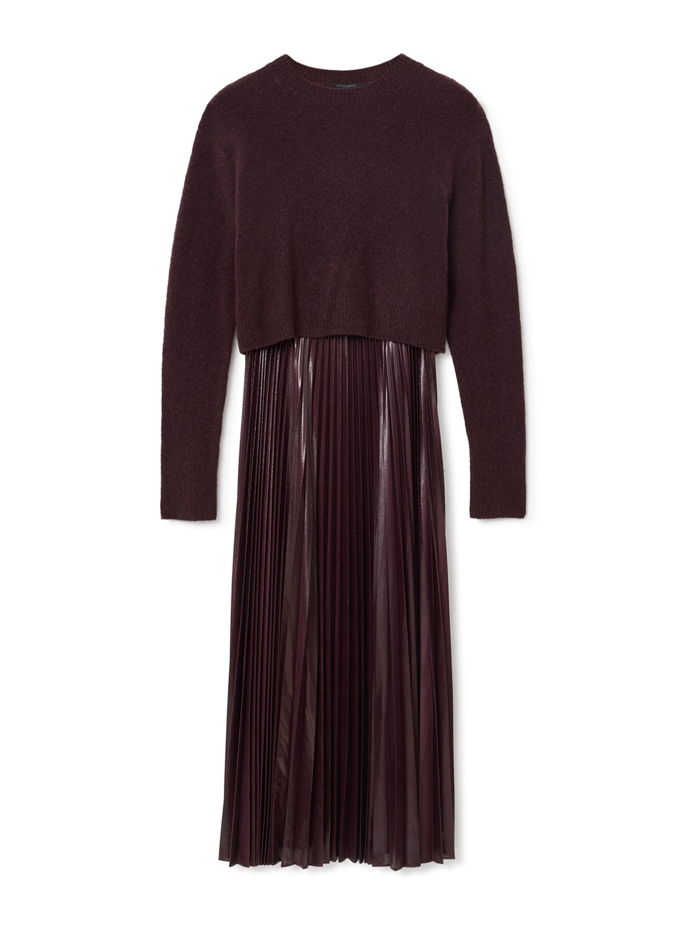 Rochie &#x27;SPARK&#x27; de la AllSaints pe roșu: față