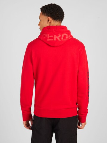 SuperdrySweater majica 'Locker' - crvena boja