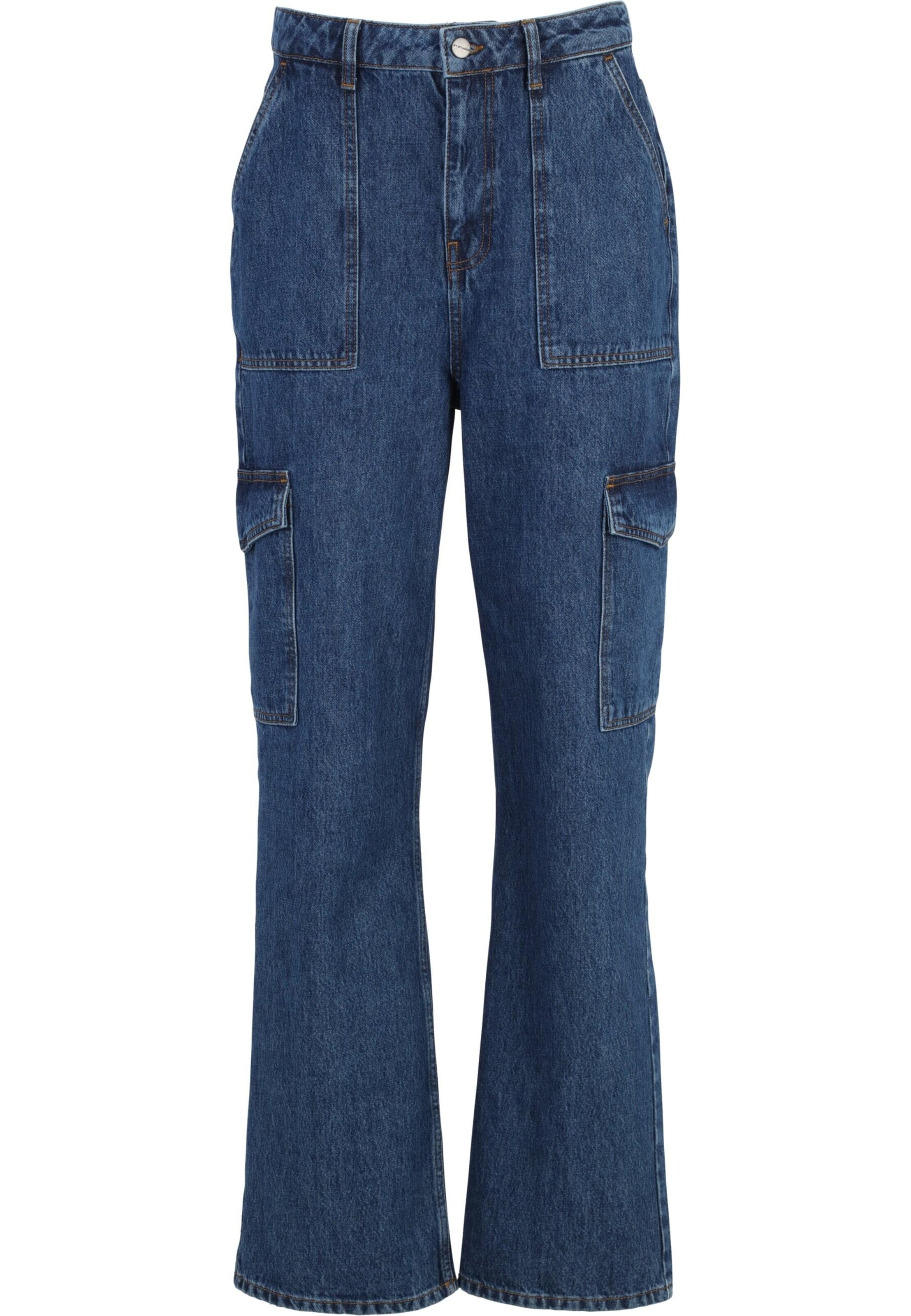 Loosefit Jeans cargo di 2Y Premium in blu: frontale