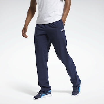 Loosefit Pantalon de sport Reebok en bleu : devant