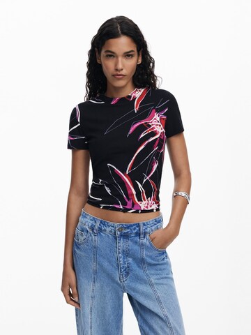 Maglietta di Desigual in nero: frontale
