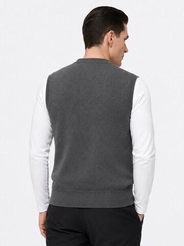 ALLTHEMEN Strickjacke 'Bindung'‌‌‌ in Grau