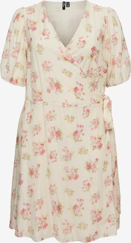 Robe 'VMCBella' Vero Moda Curve en beige : devant