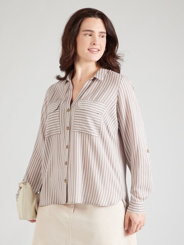 Vero Moda Curve Blouse 'VMBumpy' in Grey: front