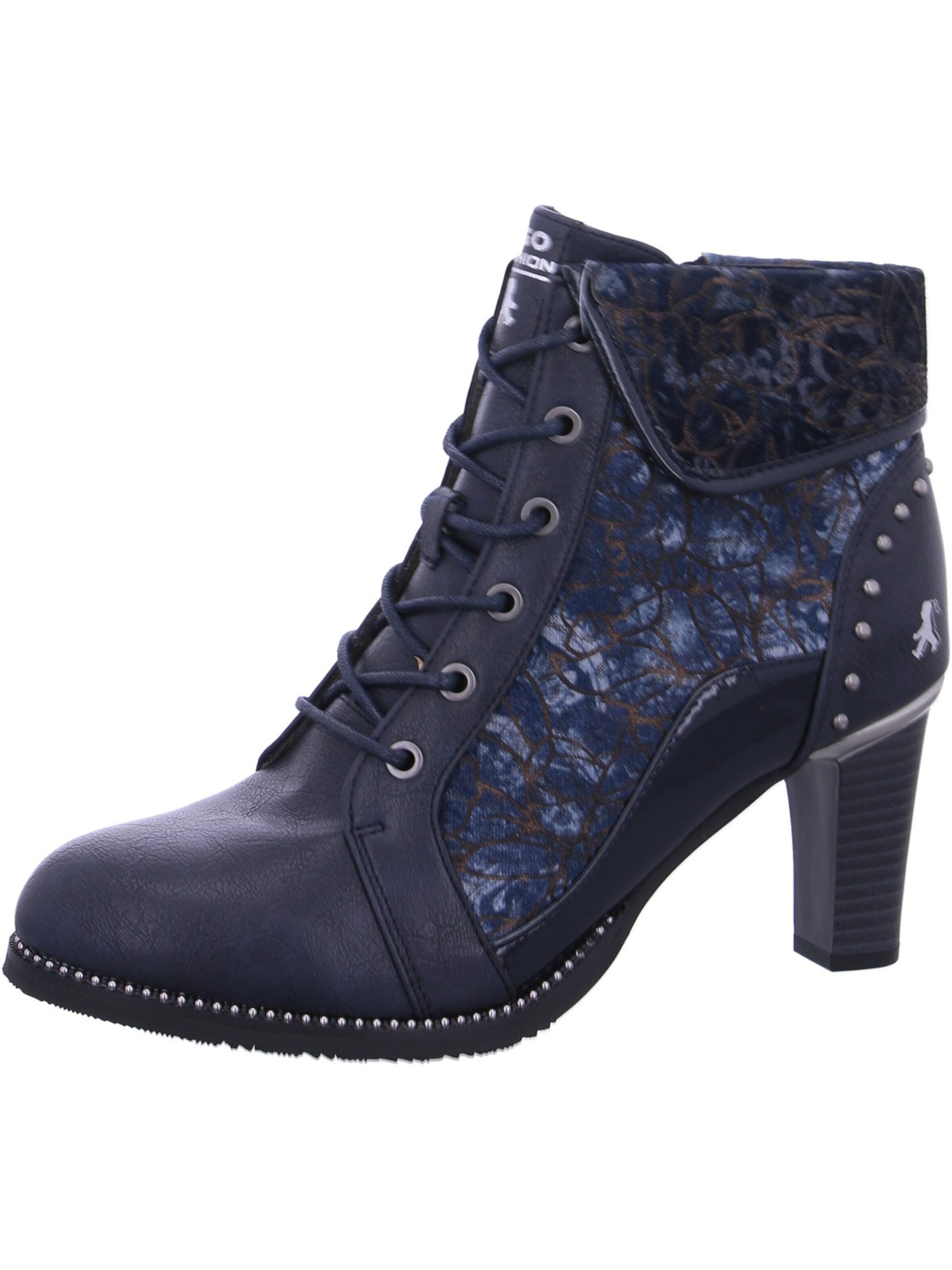 2GO FASHION Ankle Boots '2 Go Fashion Schnürstiefelette Blau' in Blue: front