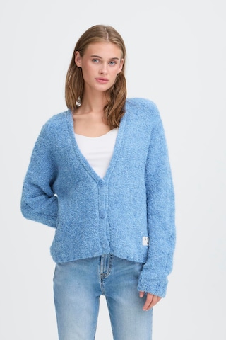 ICHI Strickjacke in Blau: Vorderseite