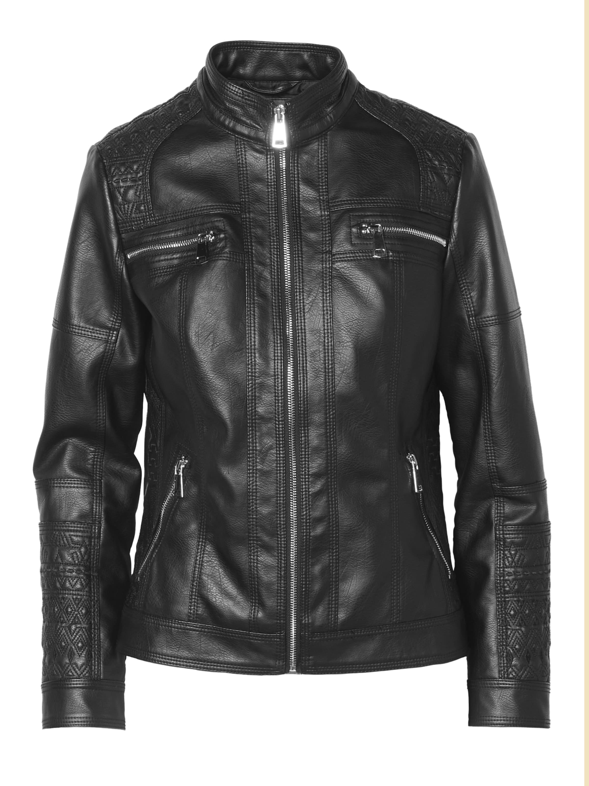 Veste mi-saison KOROSHI en noir : devant