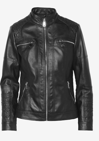 Veste mi-saison KOROSHI en noir : devant