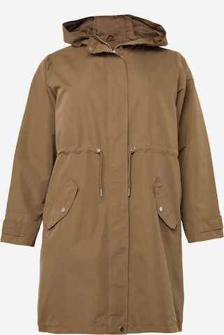 Vero Moda Curve Between-seasons parka 'EVERLY' in Green: front