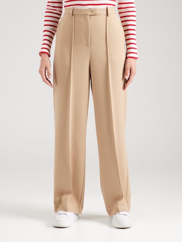 TOMMY HILFIGER Regular Bandplooibroek in Beige: voorkant