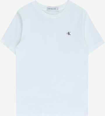 Tricou de la Calvin Klein Jeans pe alb: față