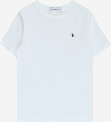 Calvin Klein Jeans Shirt in Wit: voorkant