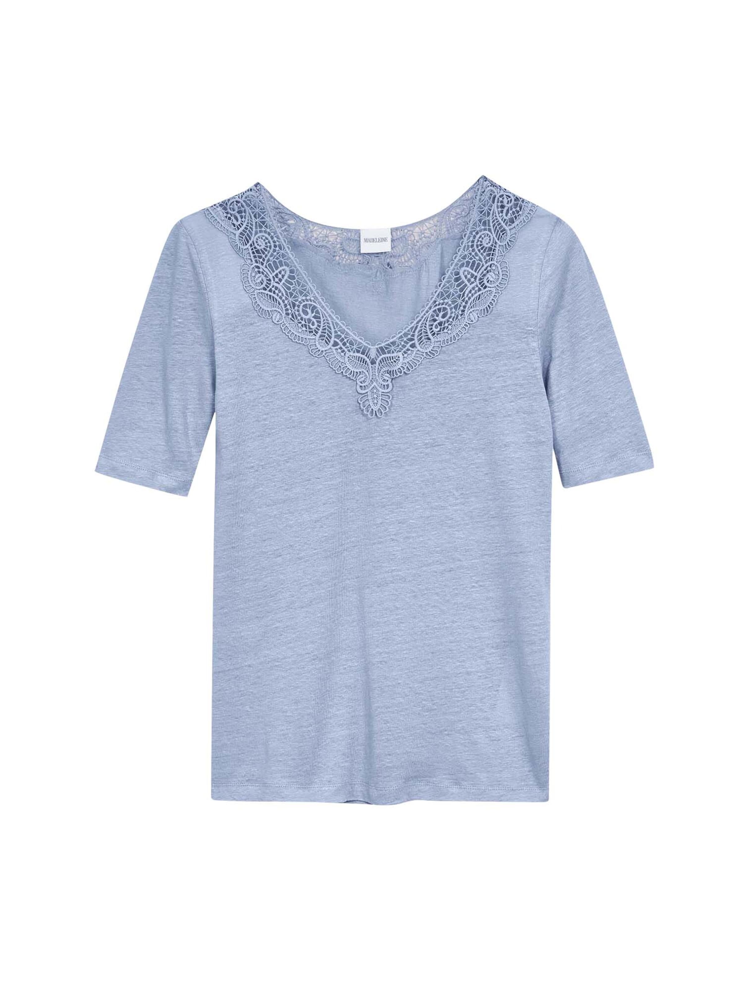T-shirt MADELEINE en bleu : devant