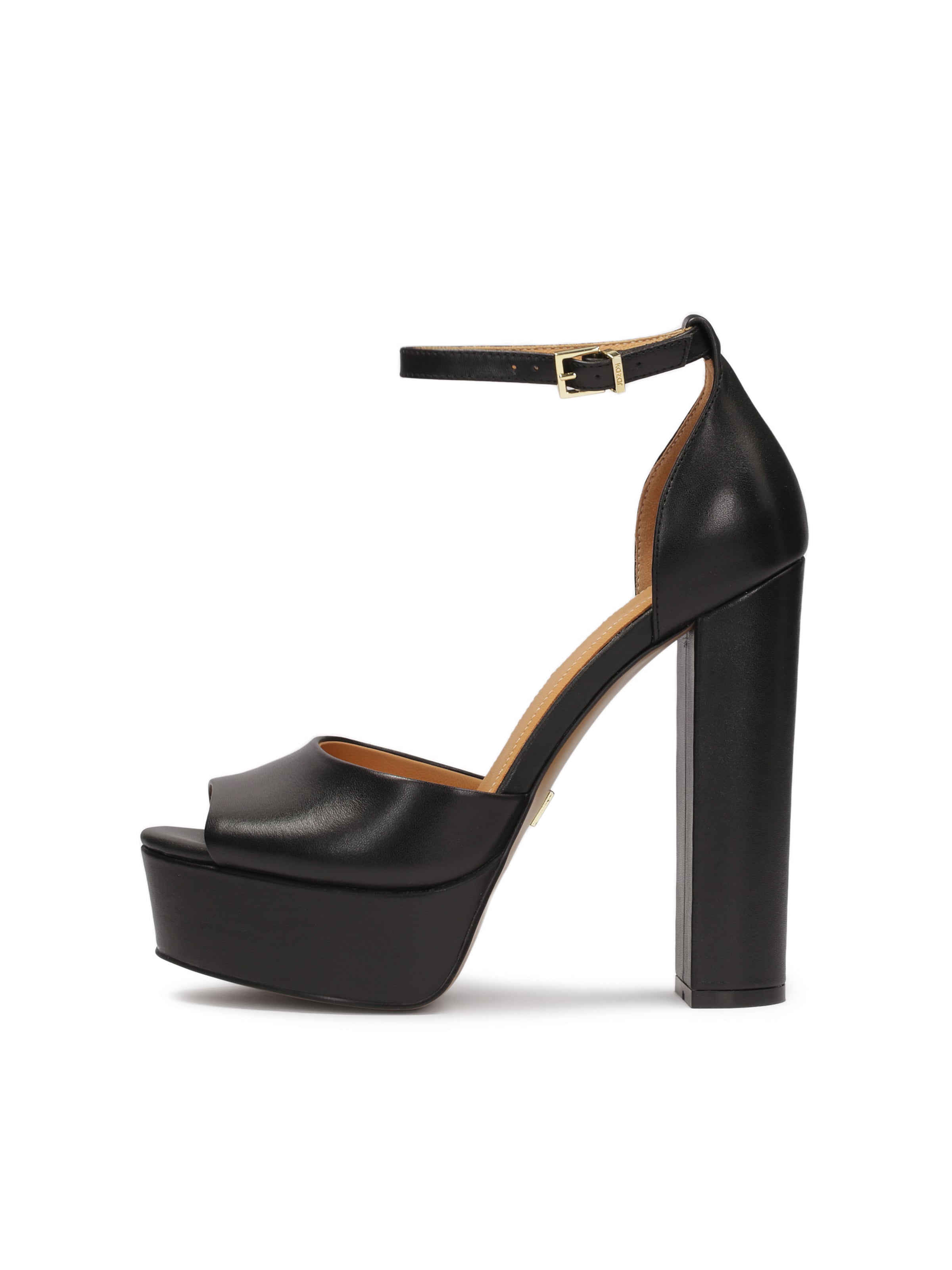 Kazar Sandals in Black: front