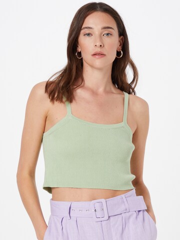 Missguided Knitted top in Green: front