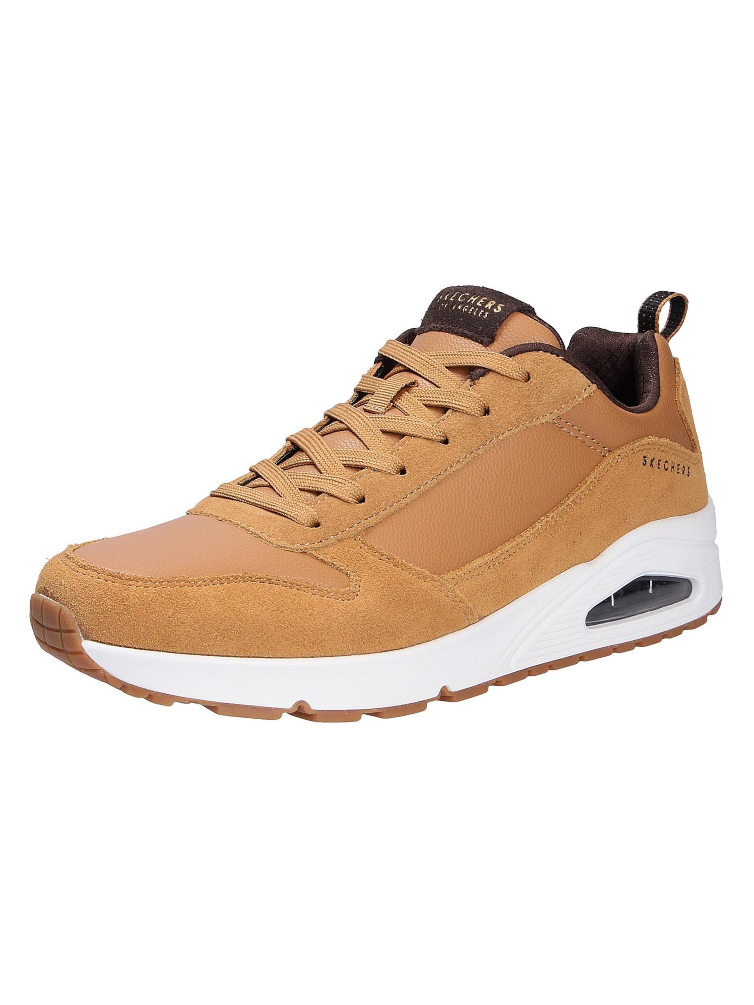 Sneaker bassa di SKECHERS in marrone: frontale