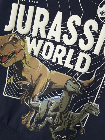 NAME IT Sweatshirt 'Jurassic' i blå