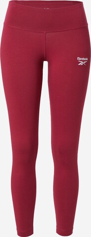 Reebok - Skinny Pantalón deportivo en rosa: frente