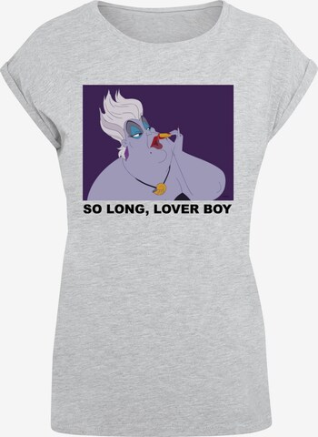 ABSOLUTE CULT Shirt 'Little Mermaid - Ursula So Long Lover Boy' in Grijs: voorkant