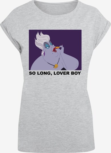 ABSOLUTE CULT T-Shirt 'Little Mermaid - Ursula So Long Lover Boy' in graumeliert / petrol / flieder / dunkellila, Produktansicht