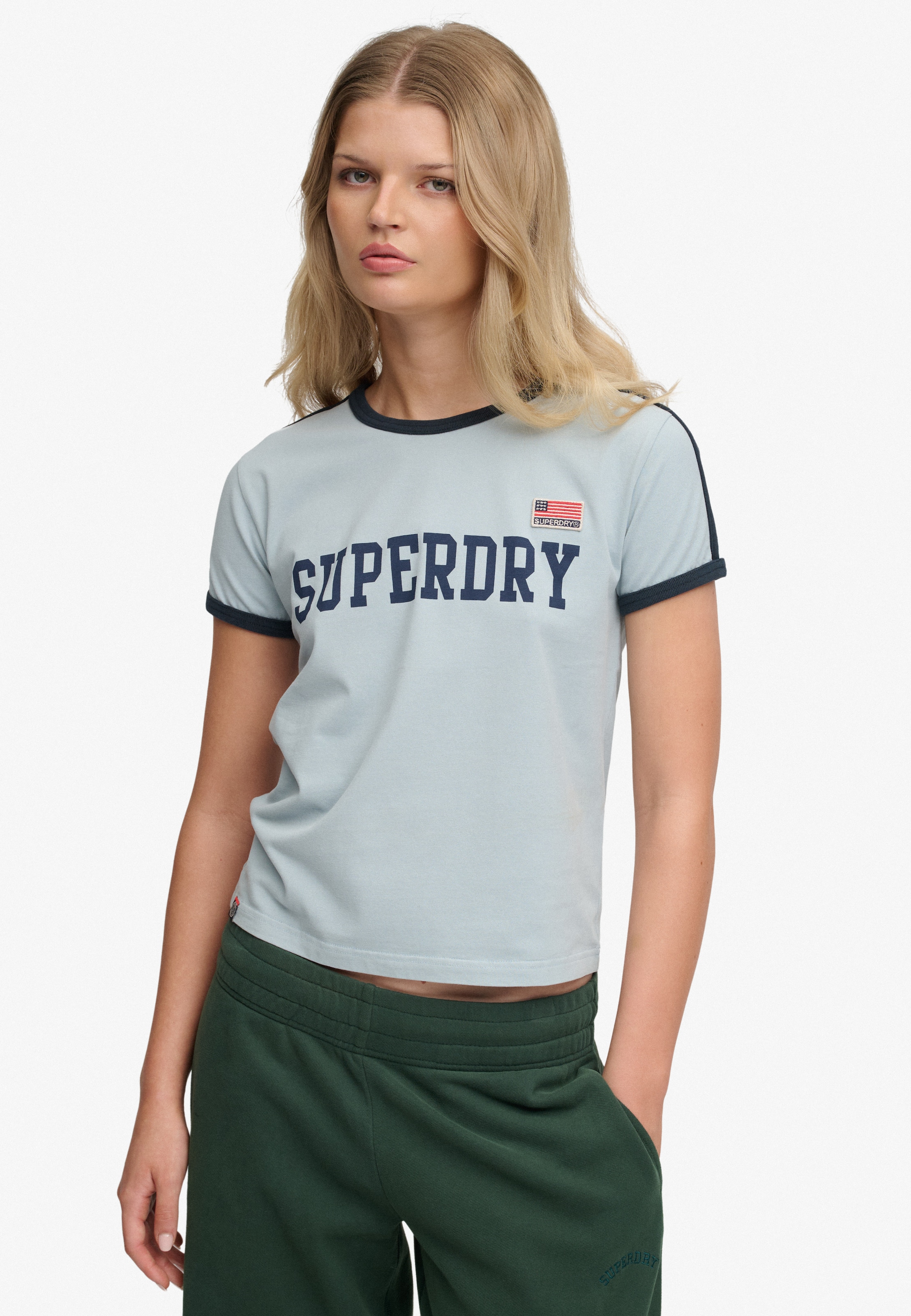 T-shirt Superdry & Co en bleu : devant