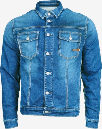 Le Temps Des Cerises Jeansjacke 'MILO' in Blau: predná strana