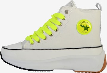 Kaporal High-Top Sneakers in White: front
