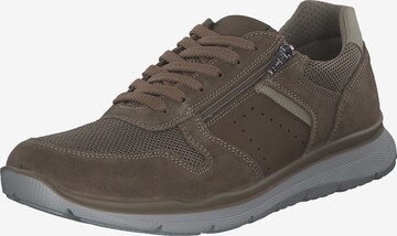 IMAC Athletic Lace-Up Shoes in Brown: front