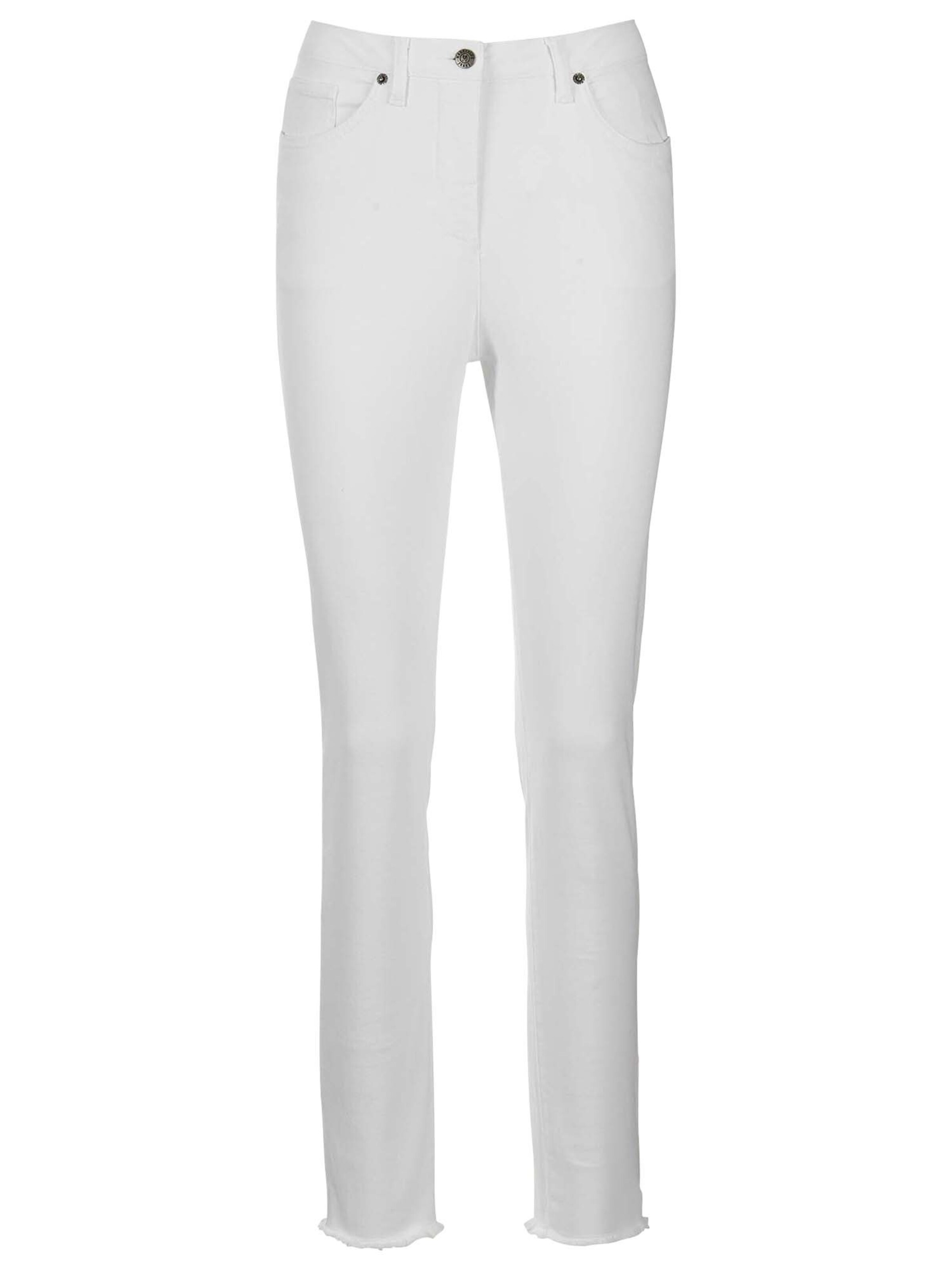 MADELEINE Slimfit Jeans in Wit: voorkant