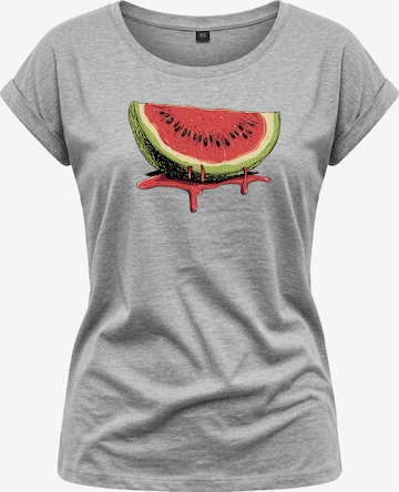 MAKAYA Shirt 'Watermelon' in Grey: front