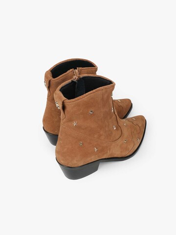 Scalpers Ankle boots 'Suede' in Brown