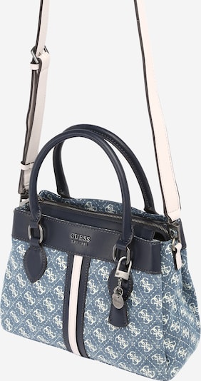 GUESS Handbag 'KASINTA' in marine blue / Blue denim / White, Item view