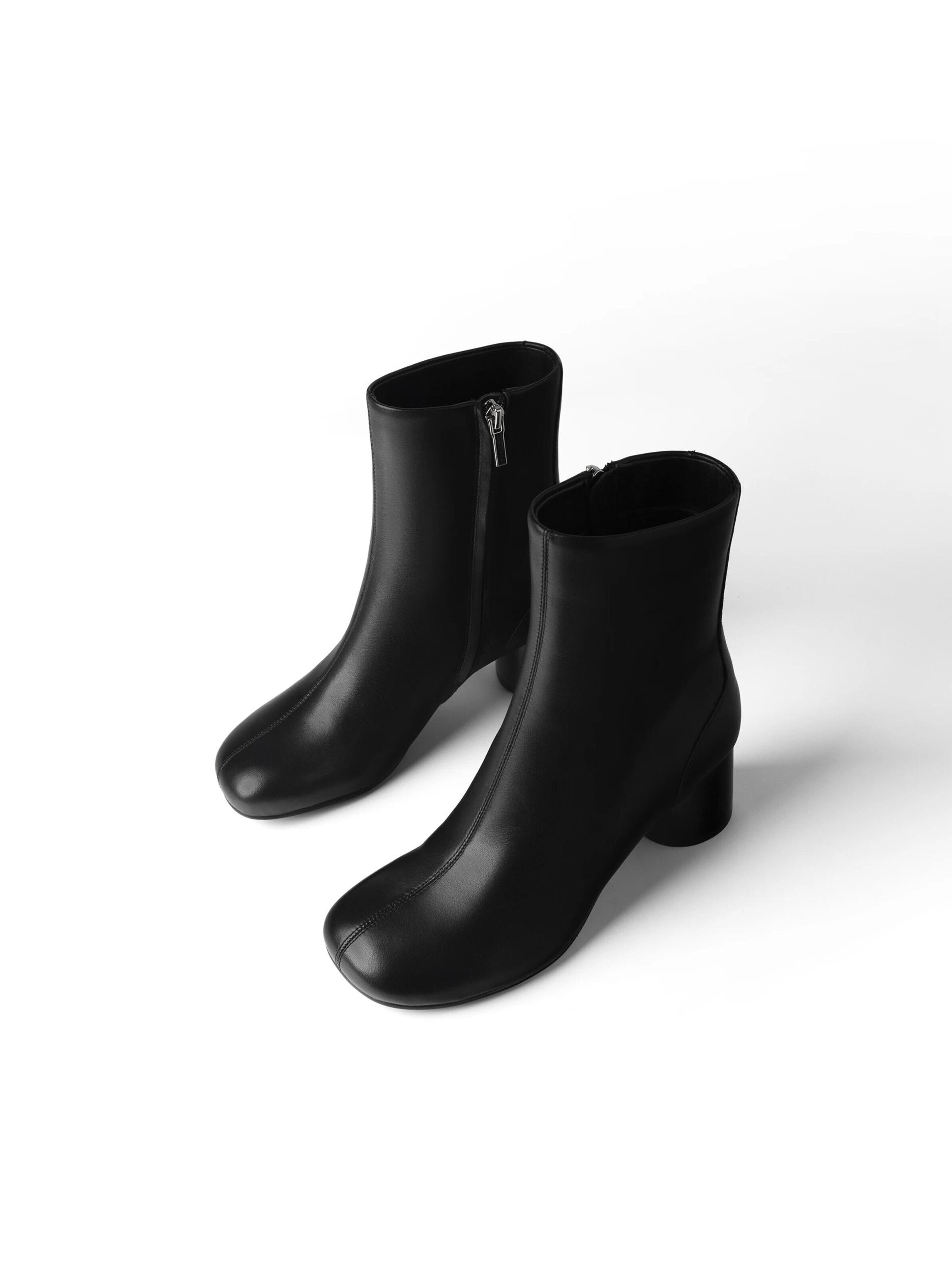L37 HANDMADE SHOES Bokabakancsok 'MEET ME DOWNTOWN' - fekete