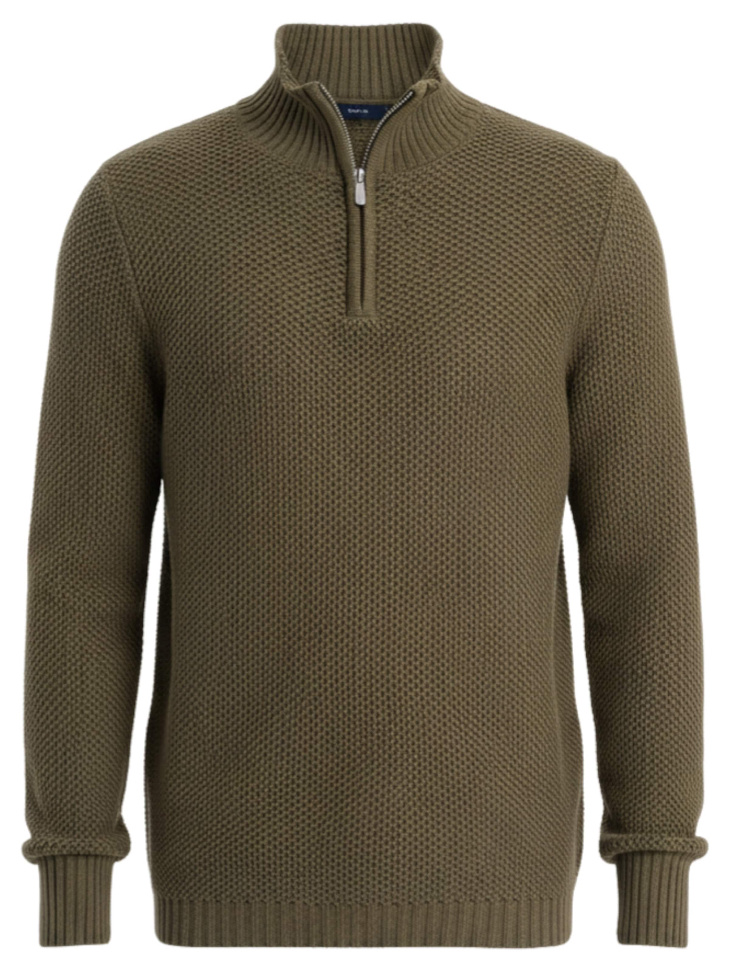 Ombre Pull-over 'OM-SWZS-0105' en olive, Vue avec produit