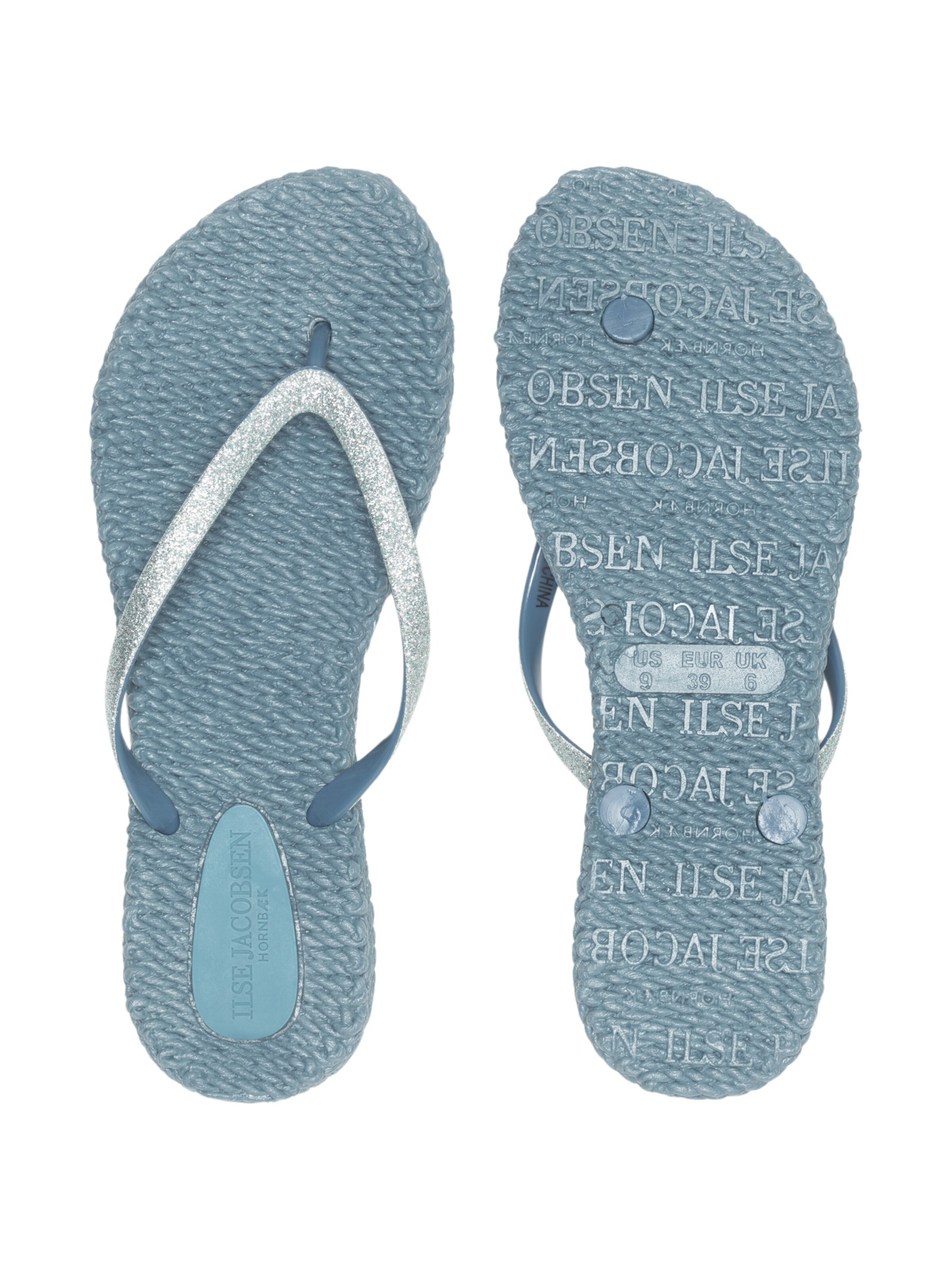 ILSE JACOBSEN Teenslipper 'Cheerful 01' in Blauw