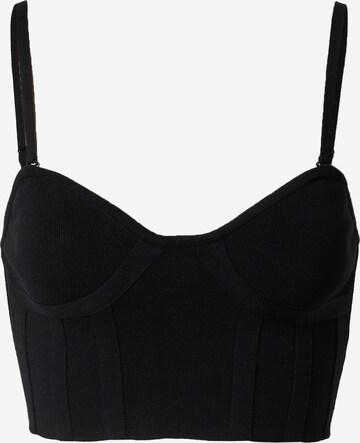 LeGer by Lena Gercke Knitted Top 'Celia' in Black: front