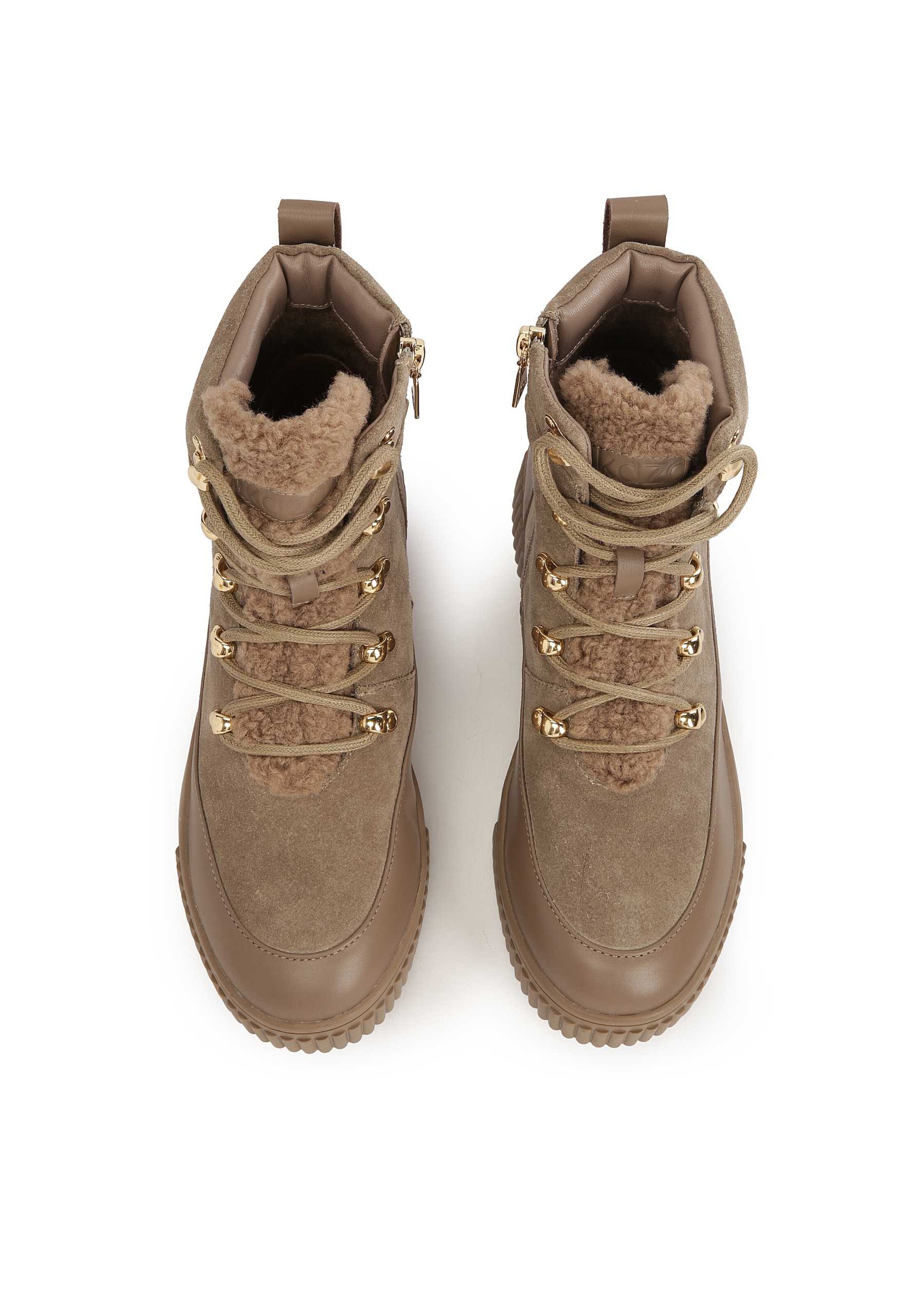 Kazar Lace-up bootie in Grey