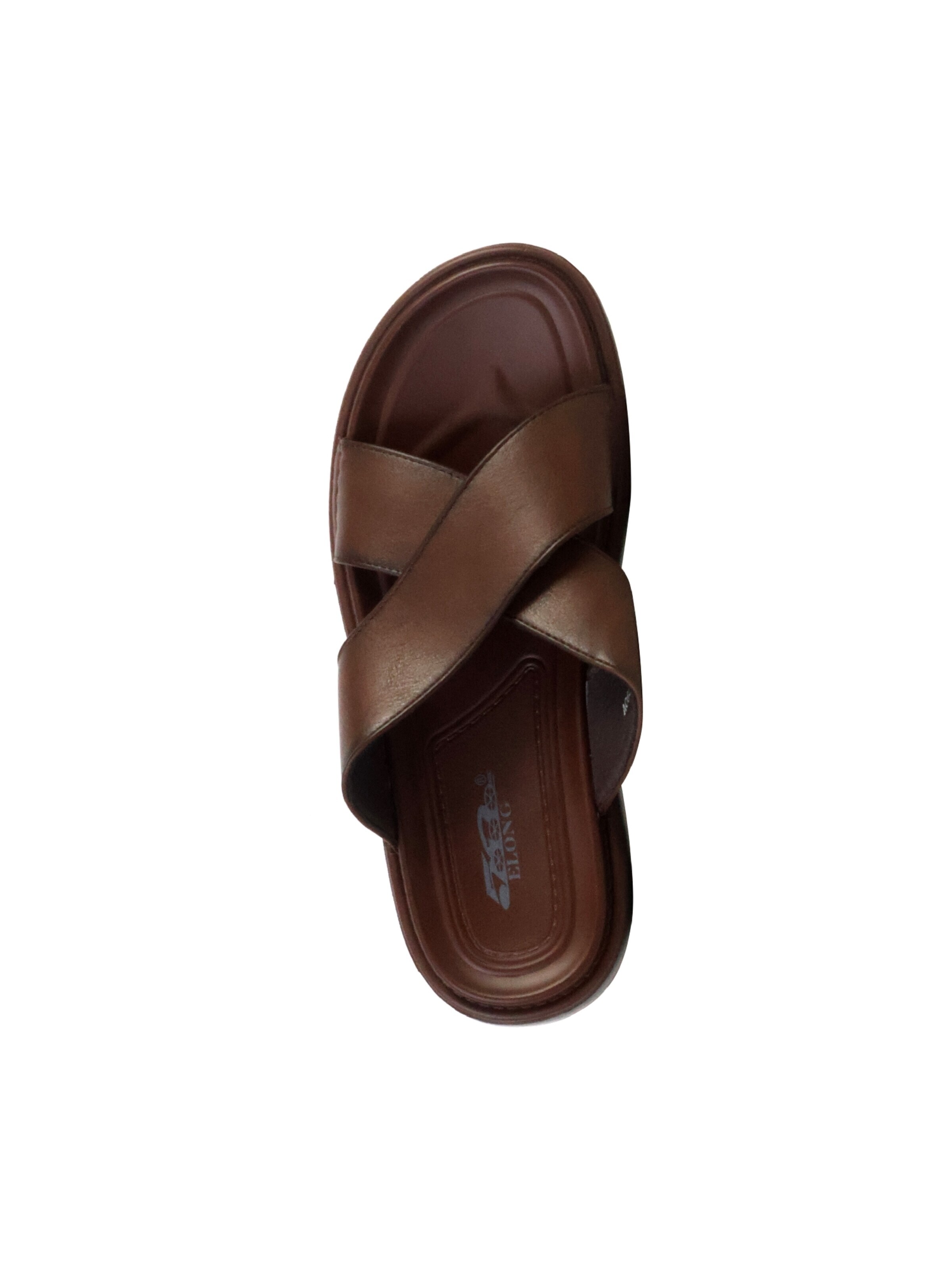 Sandales 'Flache Sandalen zum Hineinschlüpfen' Elong en marron