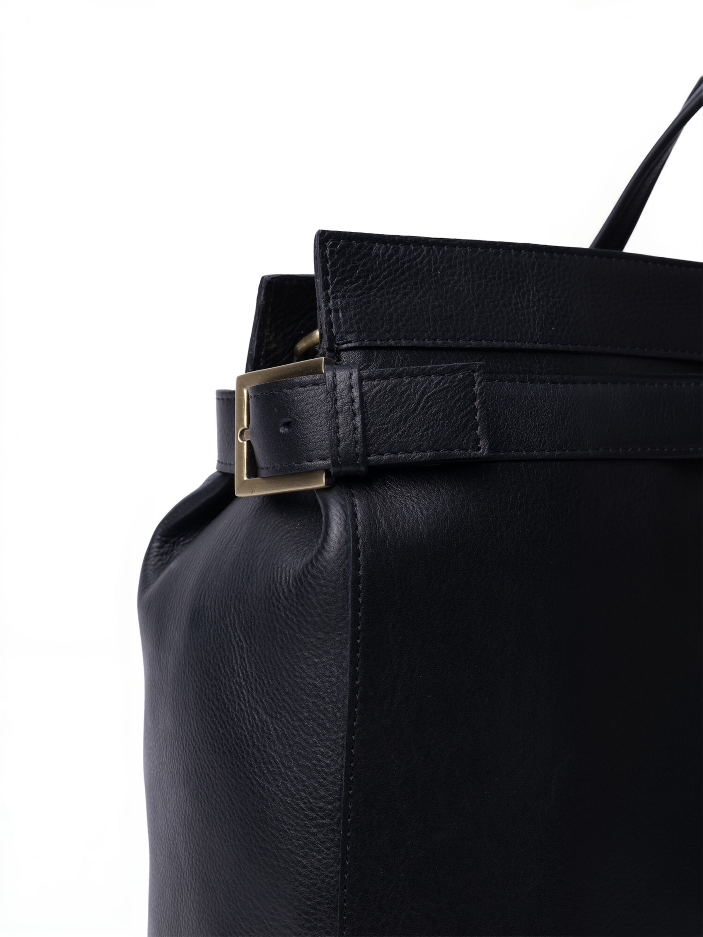Cabas ' Siri ' RE:DESIGNED en noir : sur le côté