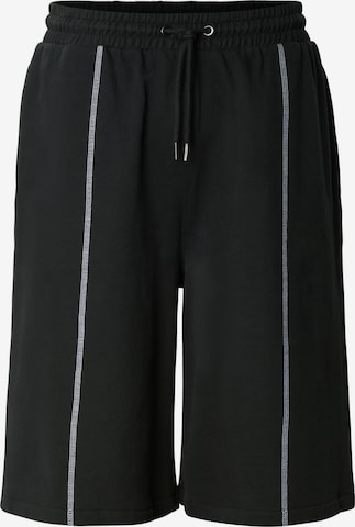 Urban Classics - Loosefit Pantalón en negro: frente