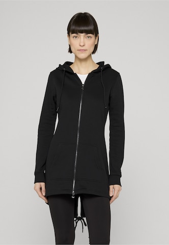 Urban Classics Sweat jacket in Black: front